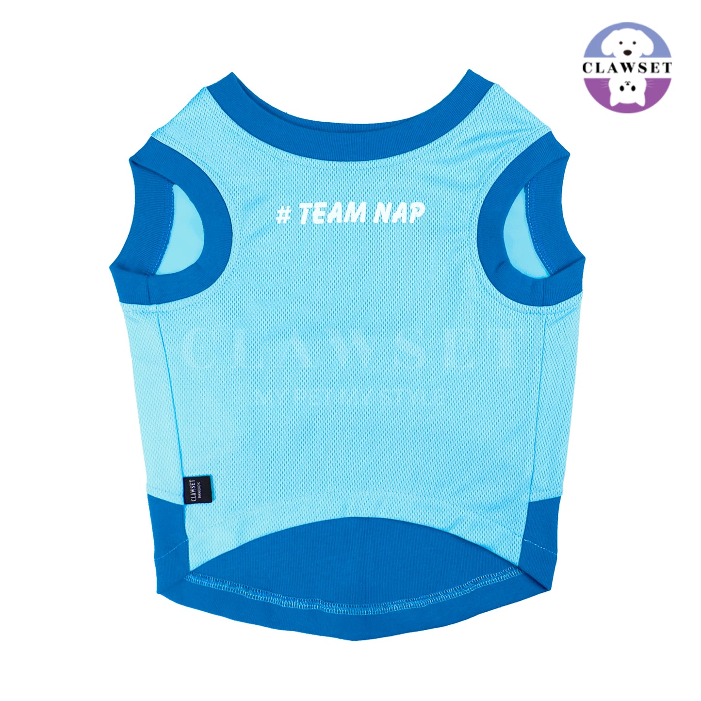 Clawset - Sporty Collection - Tank Top (Baju Anjing & Kucing) - Team Nap (Biru)
