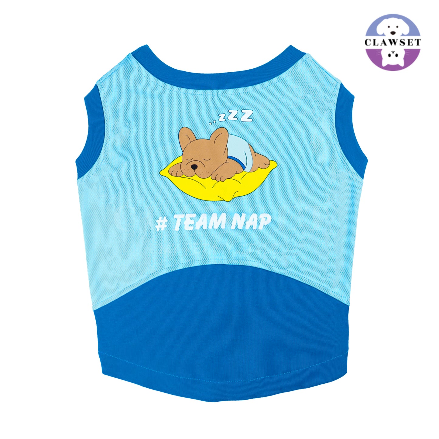 Clawset - Sporty Collection - Tank Top (Baju Anjing & Kucing) - Team Nap (Biru)