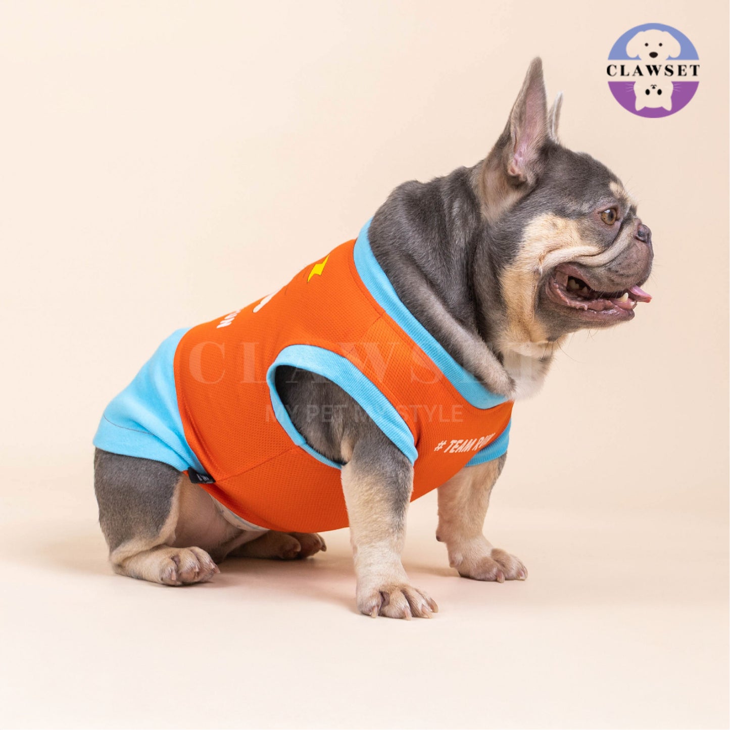 Clawset - Sporty Collection - Tank Top (Baju Anjing & Kucing) - Team Run (Orange)