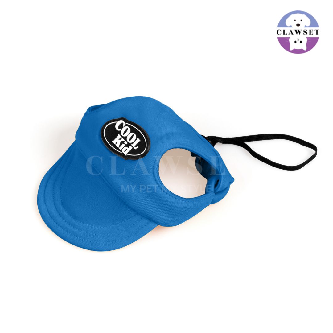 Clawset - Pet Hat (Topi Anjing & Kucing) - New Cool Kid Hat - Blue (Biru)