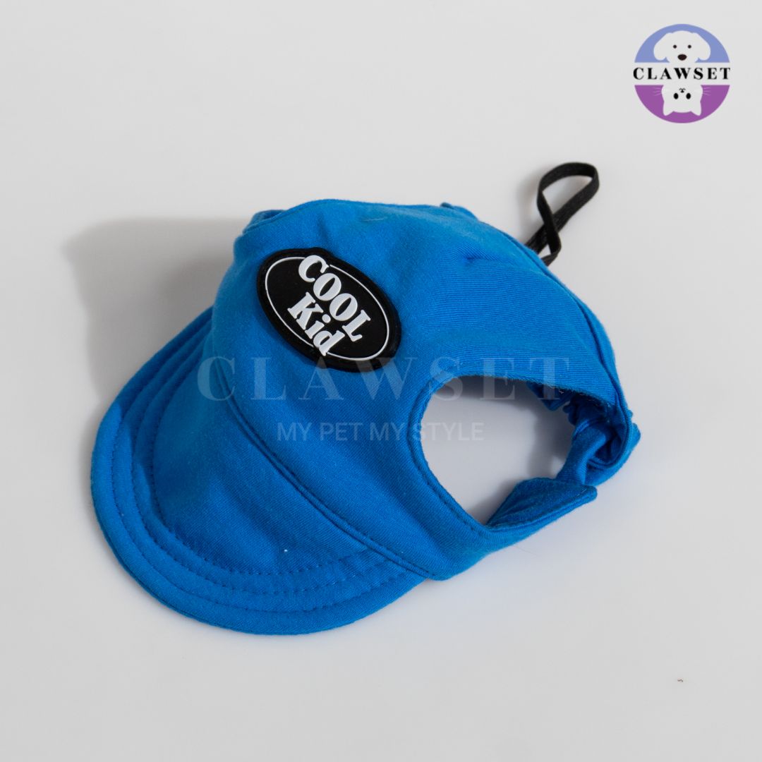 Clawset - Pet Hat (Topi Anjing & Kucing) - New Cool Kid Hat - Blue (Biru)
