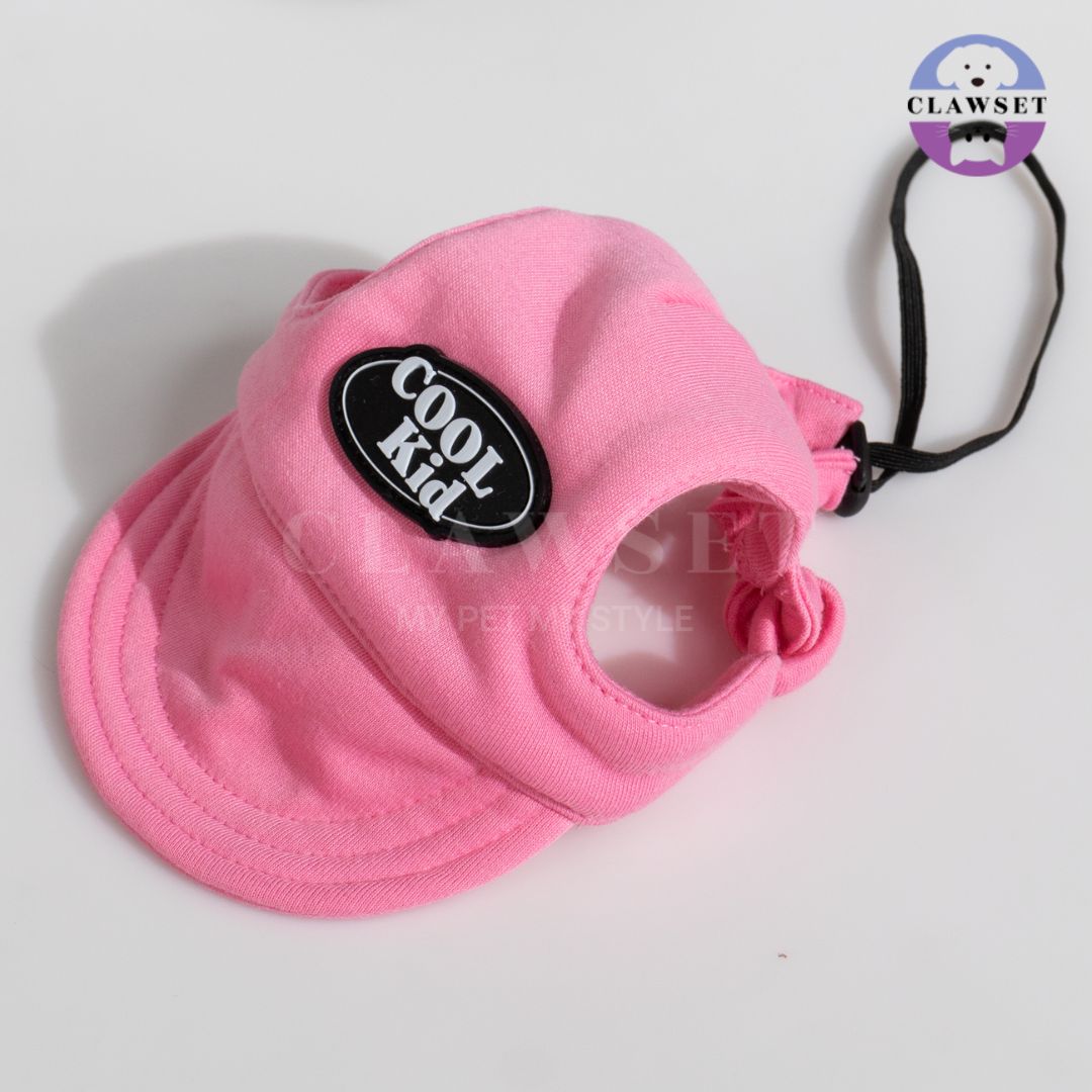 Clawset - Pet Hat (Topi Anjing & Kucing) - New Cool Kid Hat - Pink (Merah Muda)