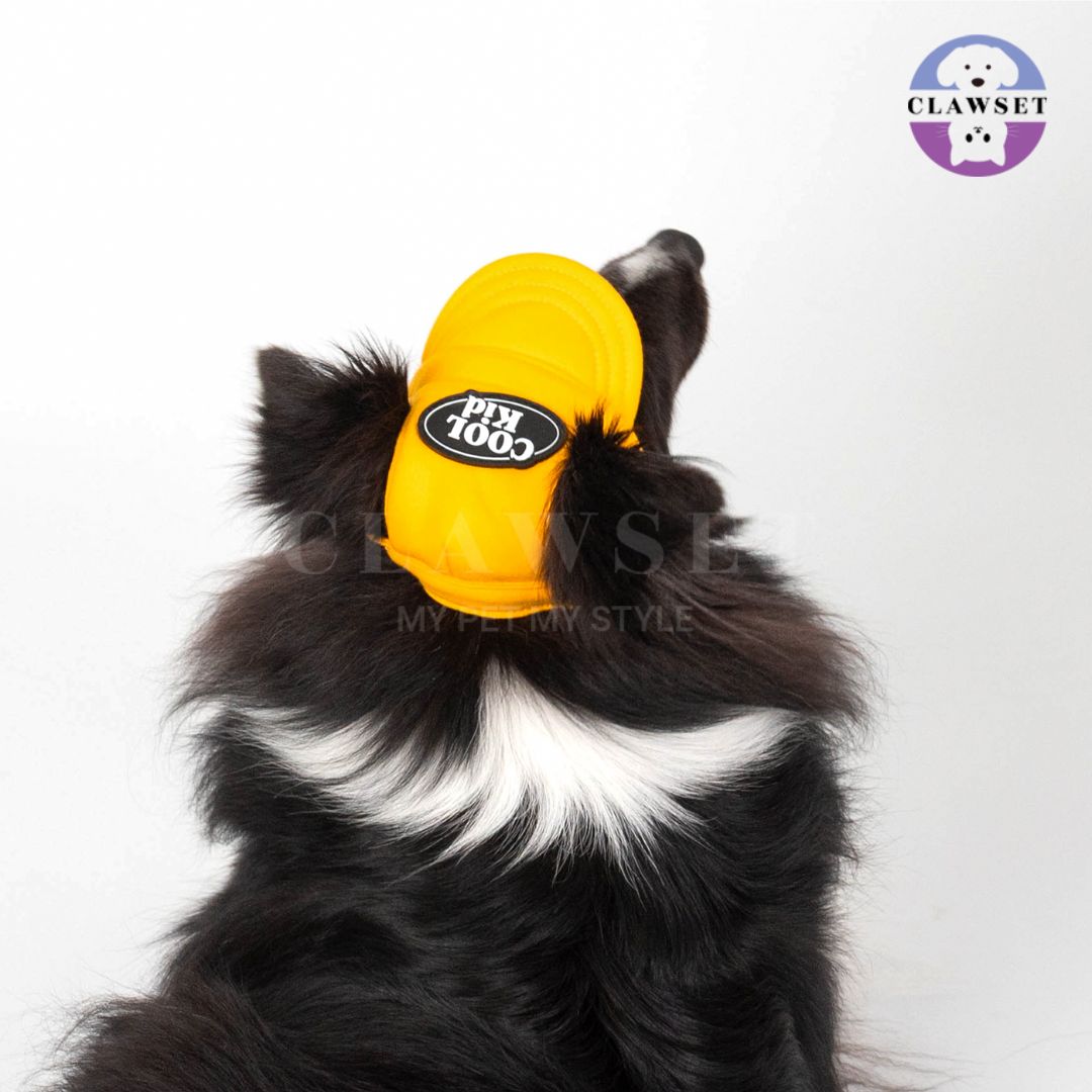 Clawset - Pet Hat (Topi Anjing & Kucing) - New Cool Kid Hat - Yellow (Kuning)