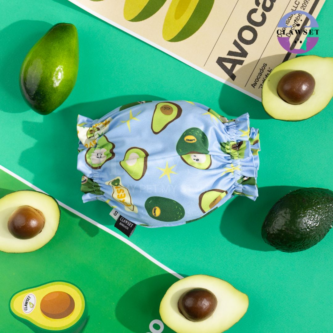 Clawset - Pet Snood (Penutup Telingan Anjing & Kucing) - Veggies - Avocado