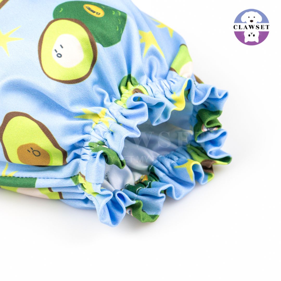 Clawset - Pet Snood (Penutup Telingan Anjing & Kucing) - Veggies - Avocado