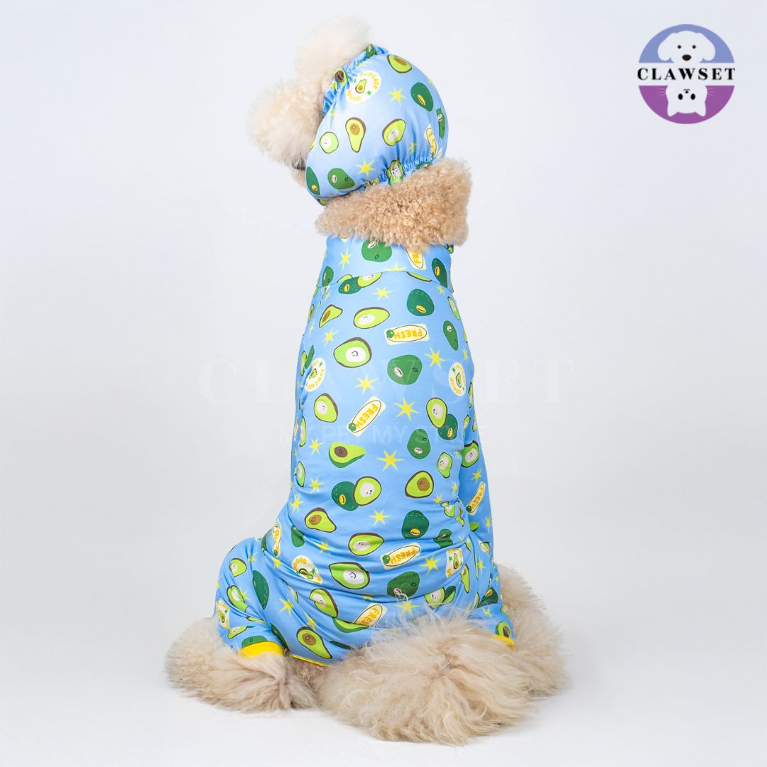 Clawset - Pet Snood (Penutup Telingan Anjing & Kucing) - Veggies - Avocado
