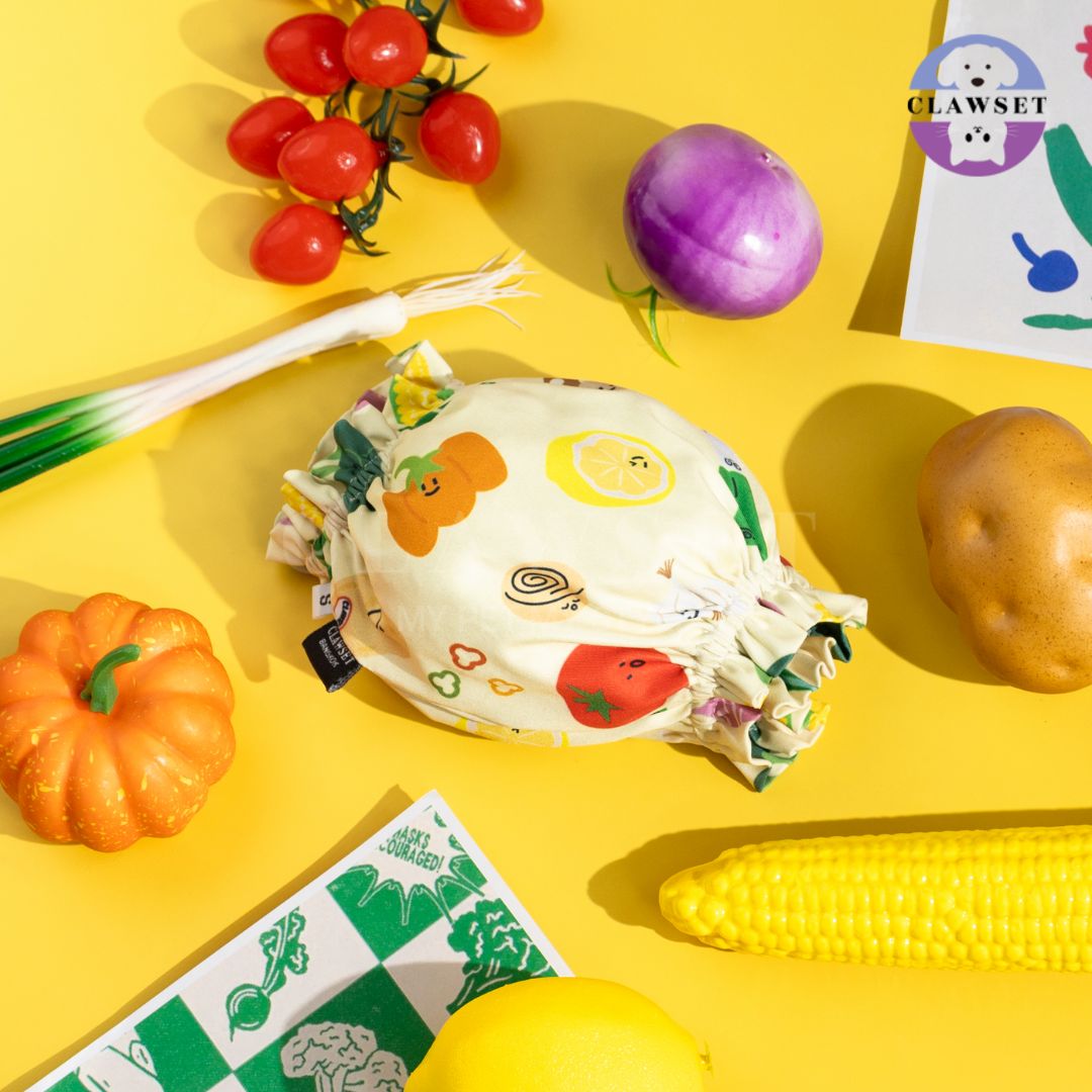 Clawset - Pet Snood (Penutup Telinga Anjing & Kucing) - Veggies - Salad
