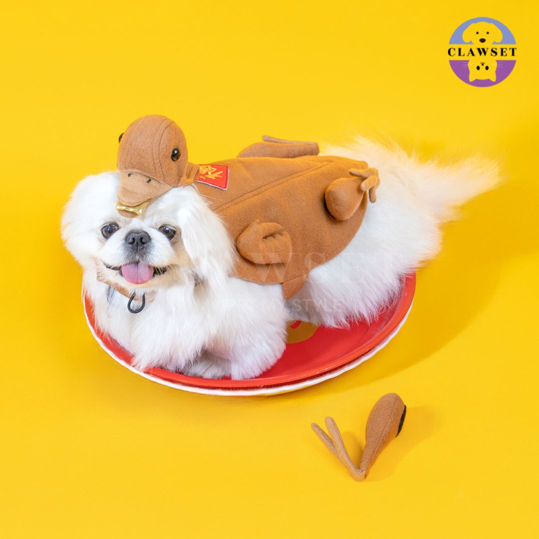 Clawset - Pet Costume - Duck Costume (Kostum Bebek Panggang untuk Anjing & Kucing)