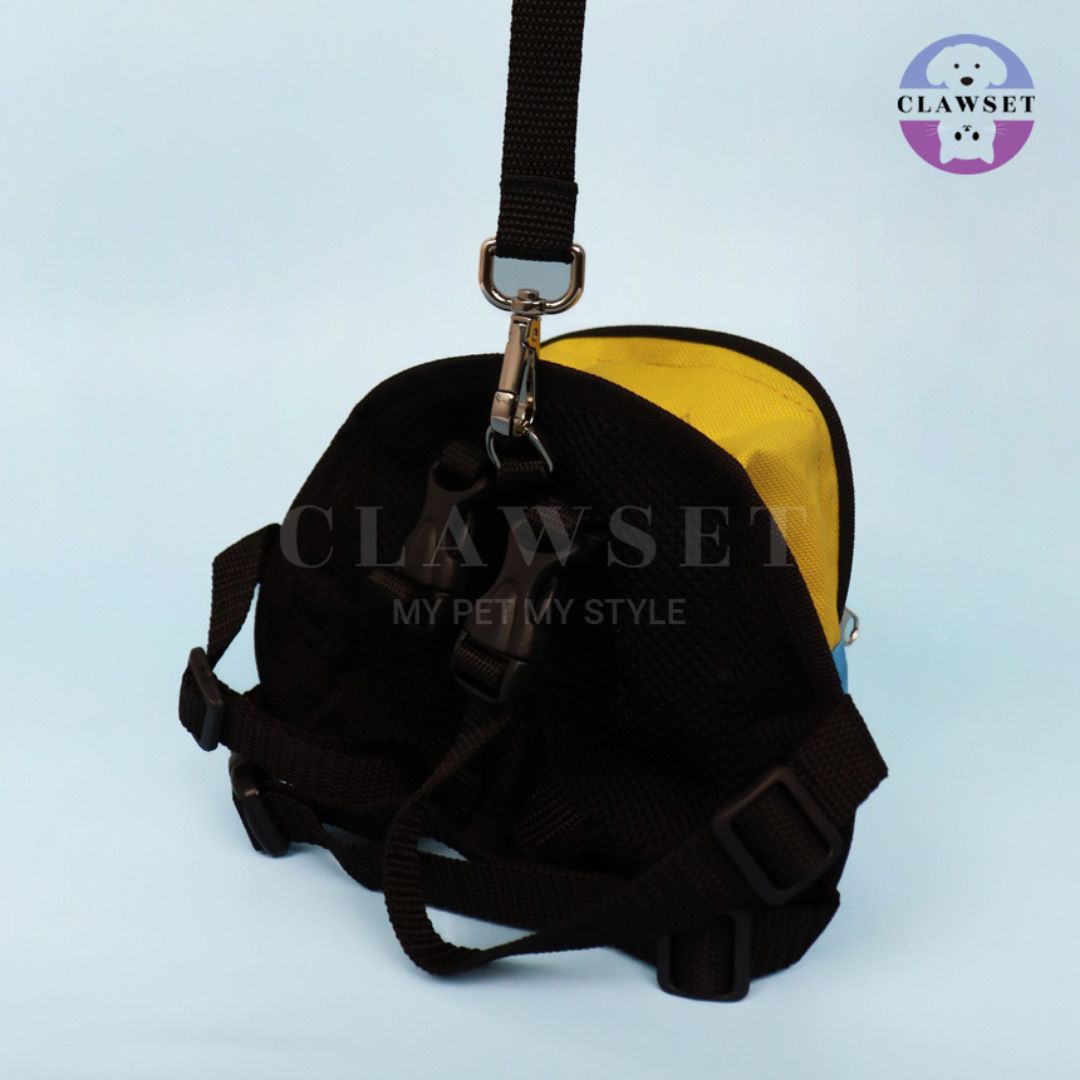 Clawset - Richy Bag - Bag with Leash Set (Tas Anjing & Kucing) - Yellow