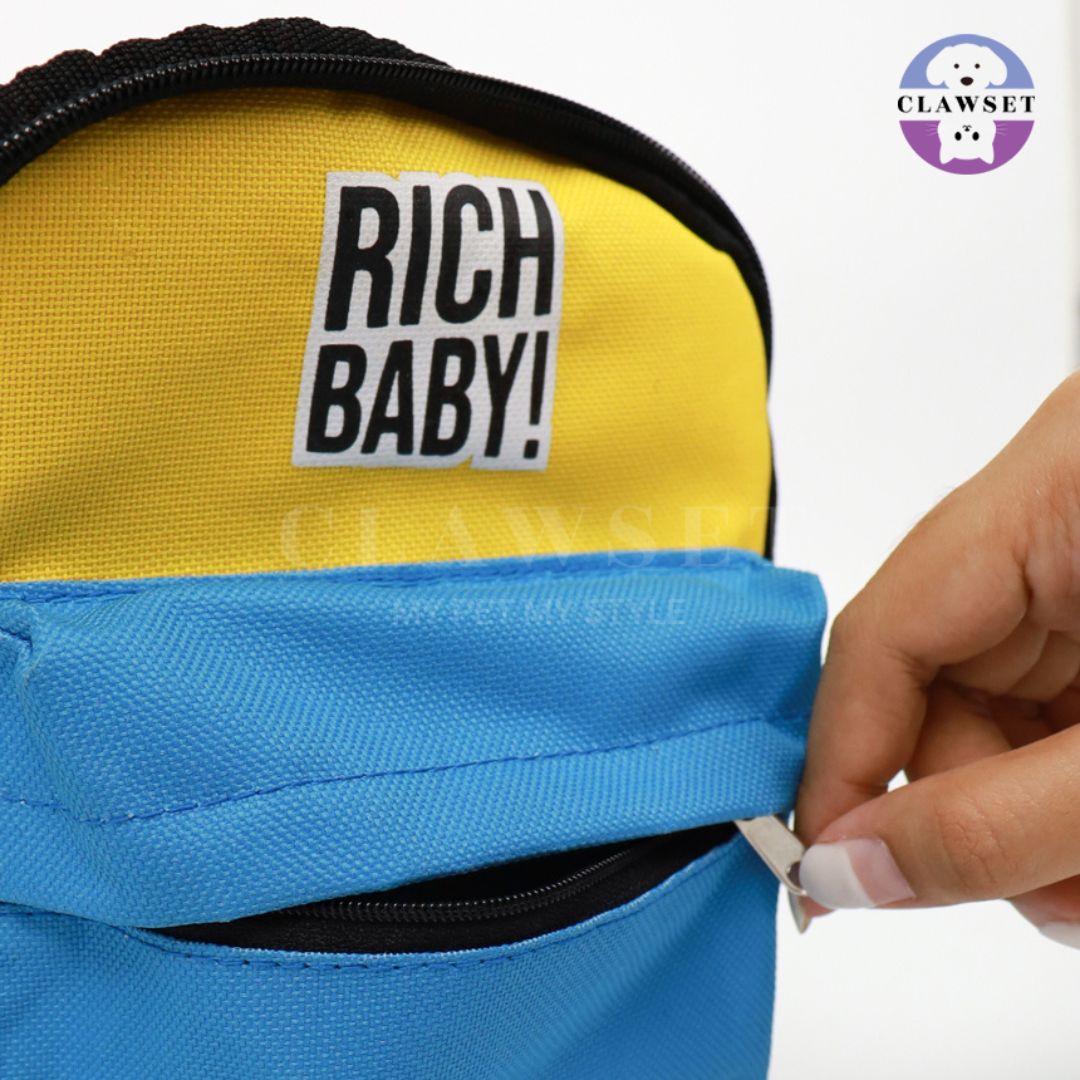 Clawset - Richy Bag - Bag with Leash Set (Tas Anjing & Kucing) - Yellow