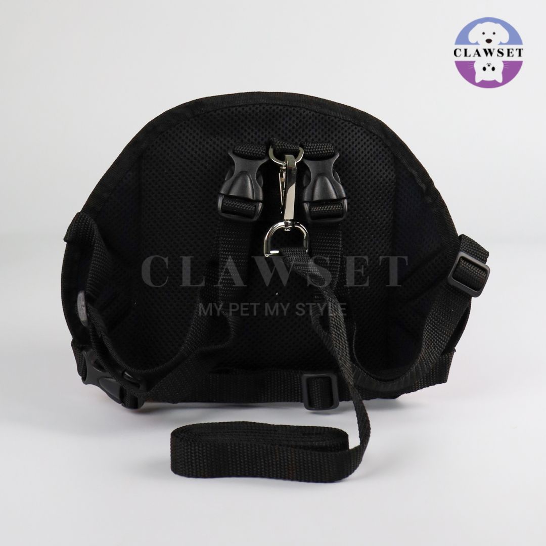 Clawset - Richy Bag - Bag with Leash Set (Tas Anjing & Kucing) - Cream