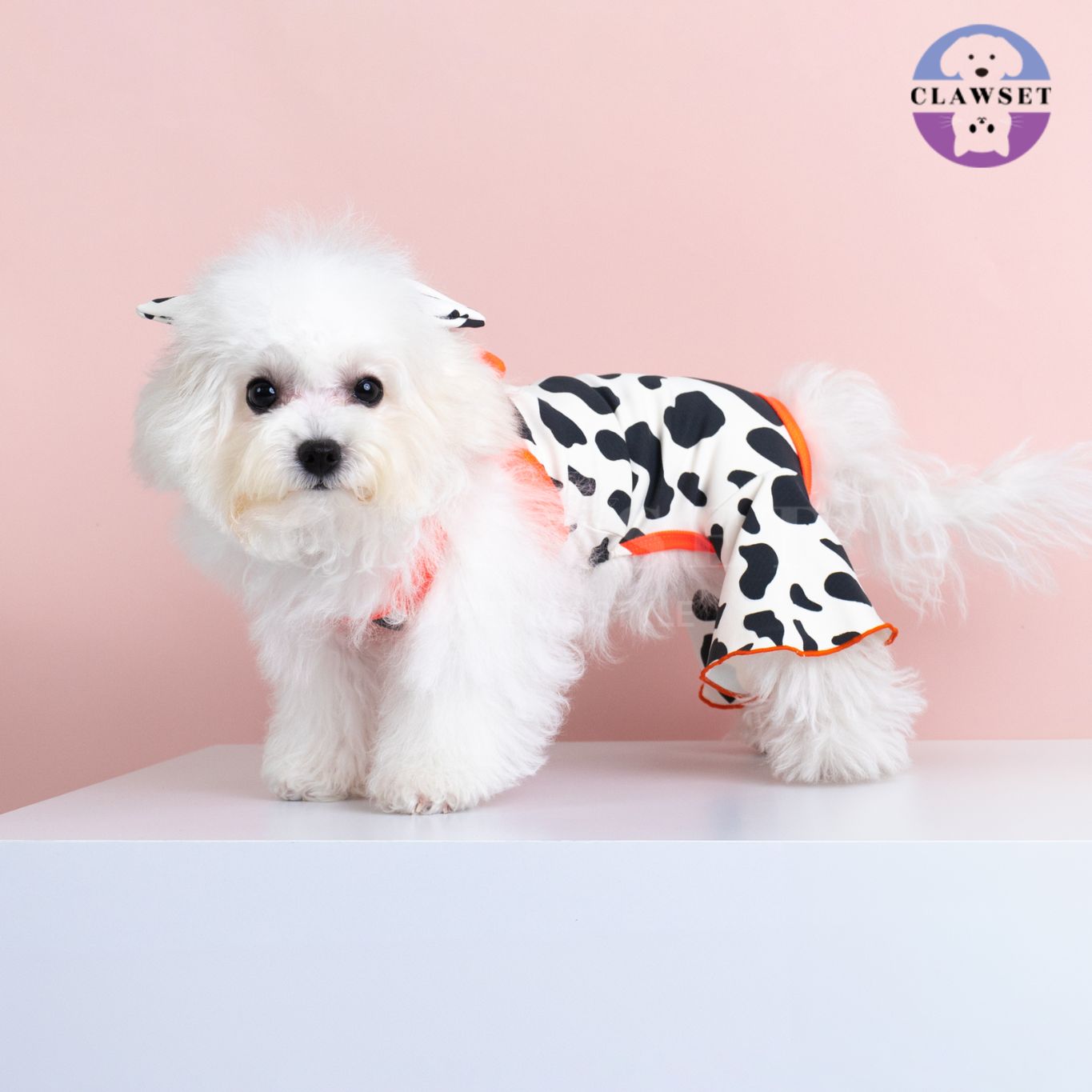 Clawset - Pet Shirt - Flare Jumpsuit - Cow