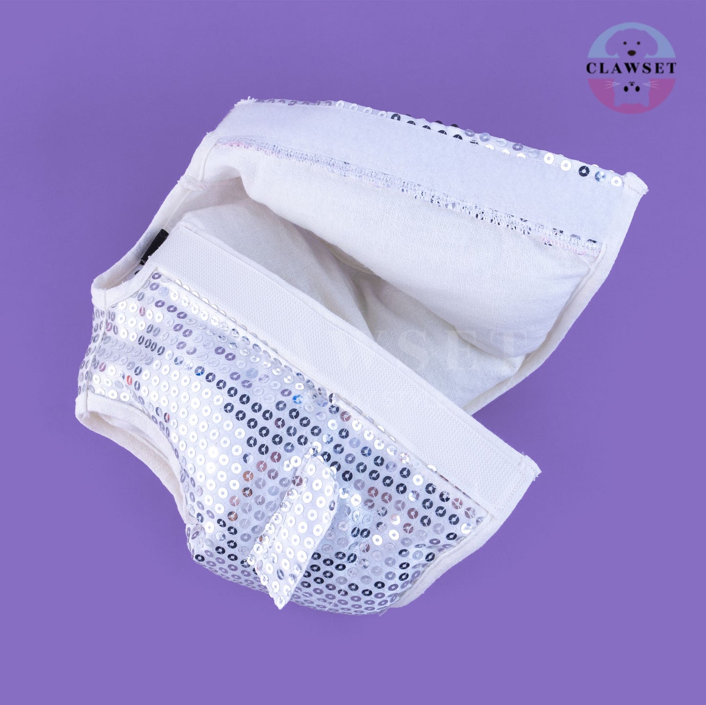 Clawset - Pet Costume - After Party - Disco Ball Silver