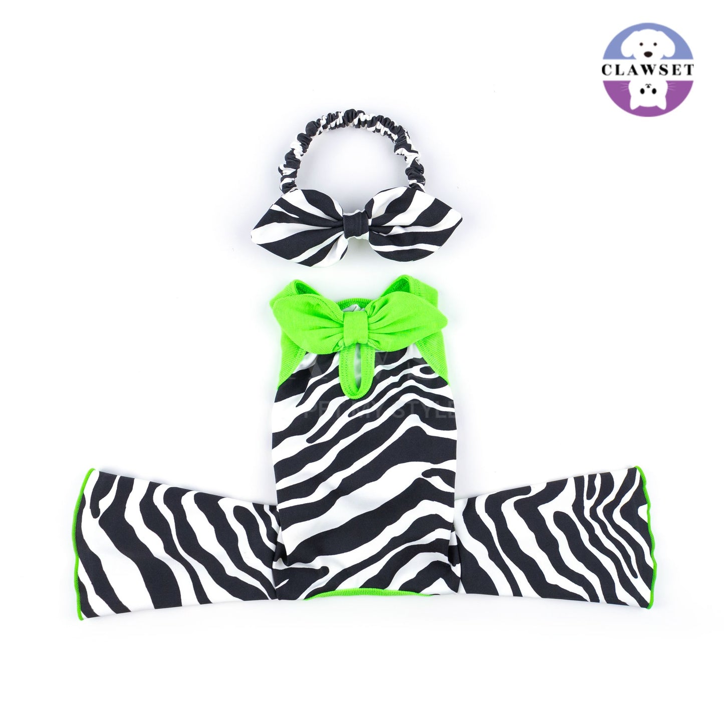 Clawset - Pet Shirt - Flare Jumpsuit - Zebra