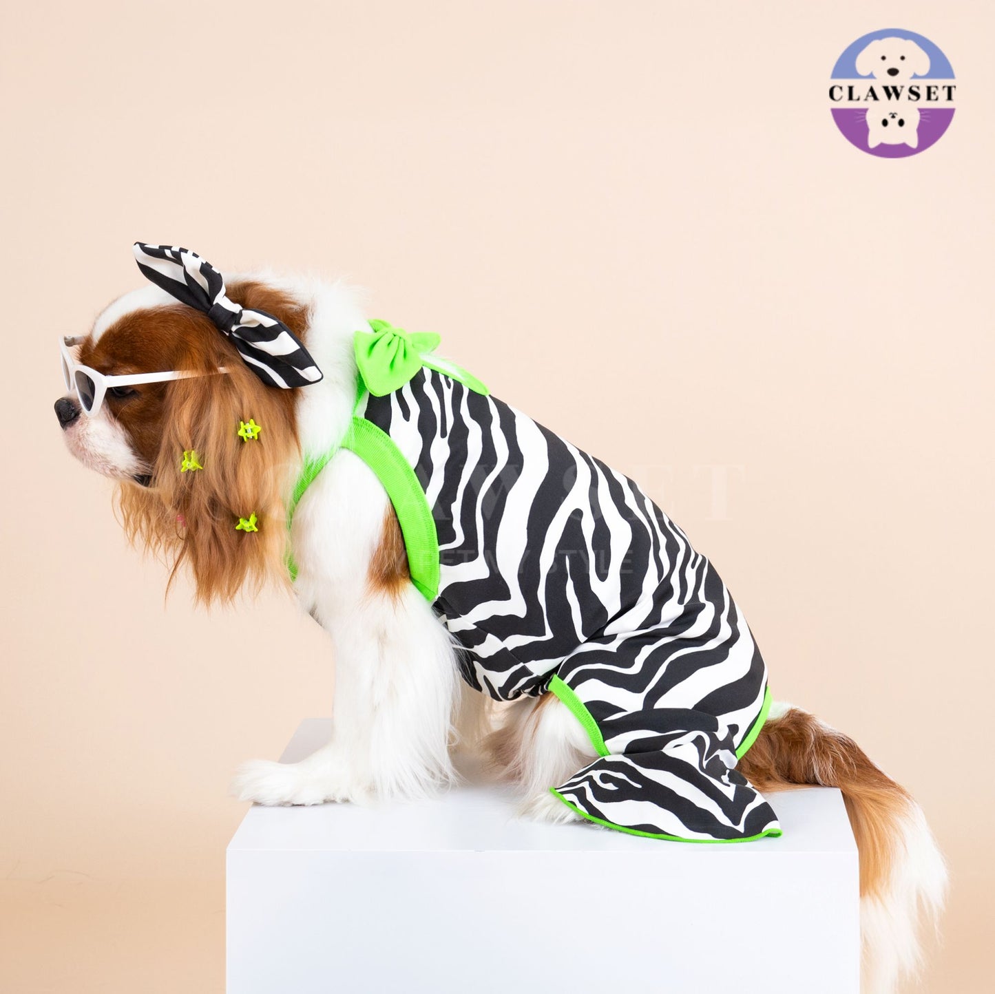 Clawset - Pet Shirt - Flare Jumpsuit - Zebra