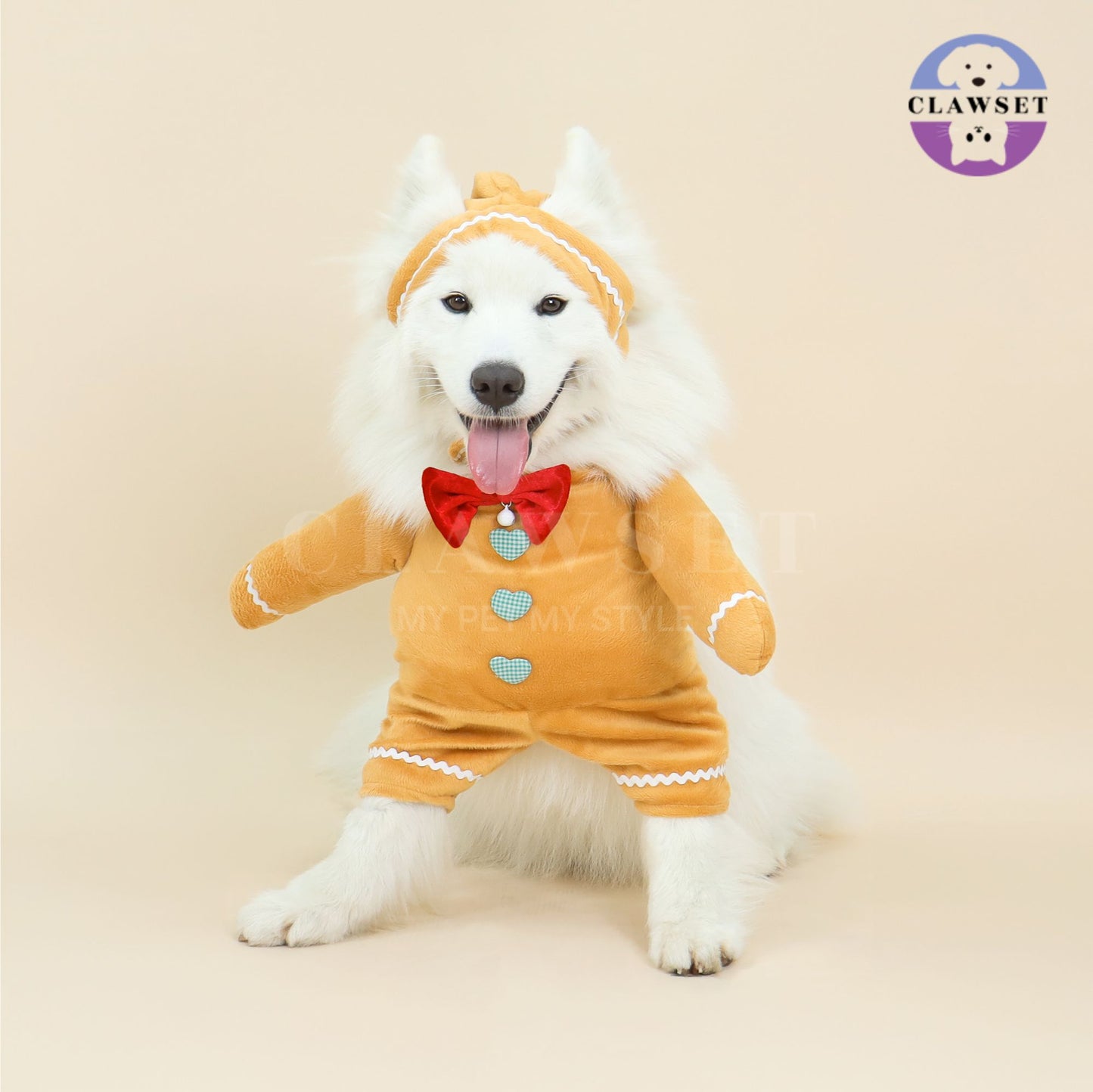 Clawset - Pet Costume - Merry X'Mas -  Gingerbread