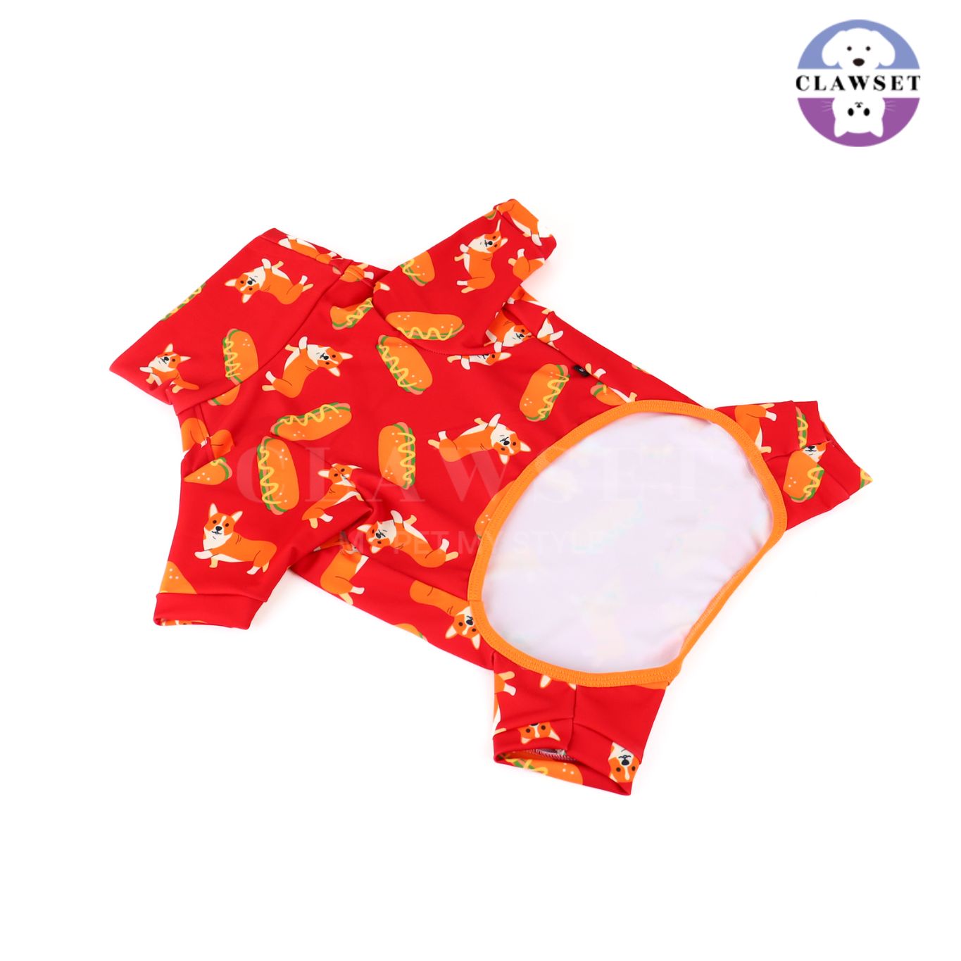 Clawset - Pet Fashion - Corgi Collection - Protection Suit - Red (Merah)