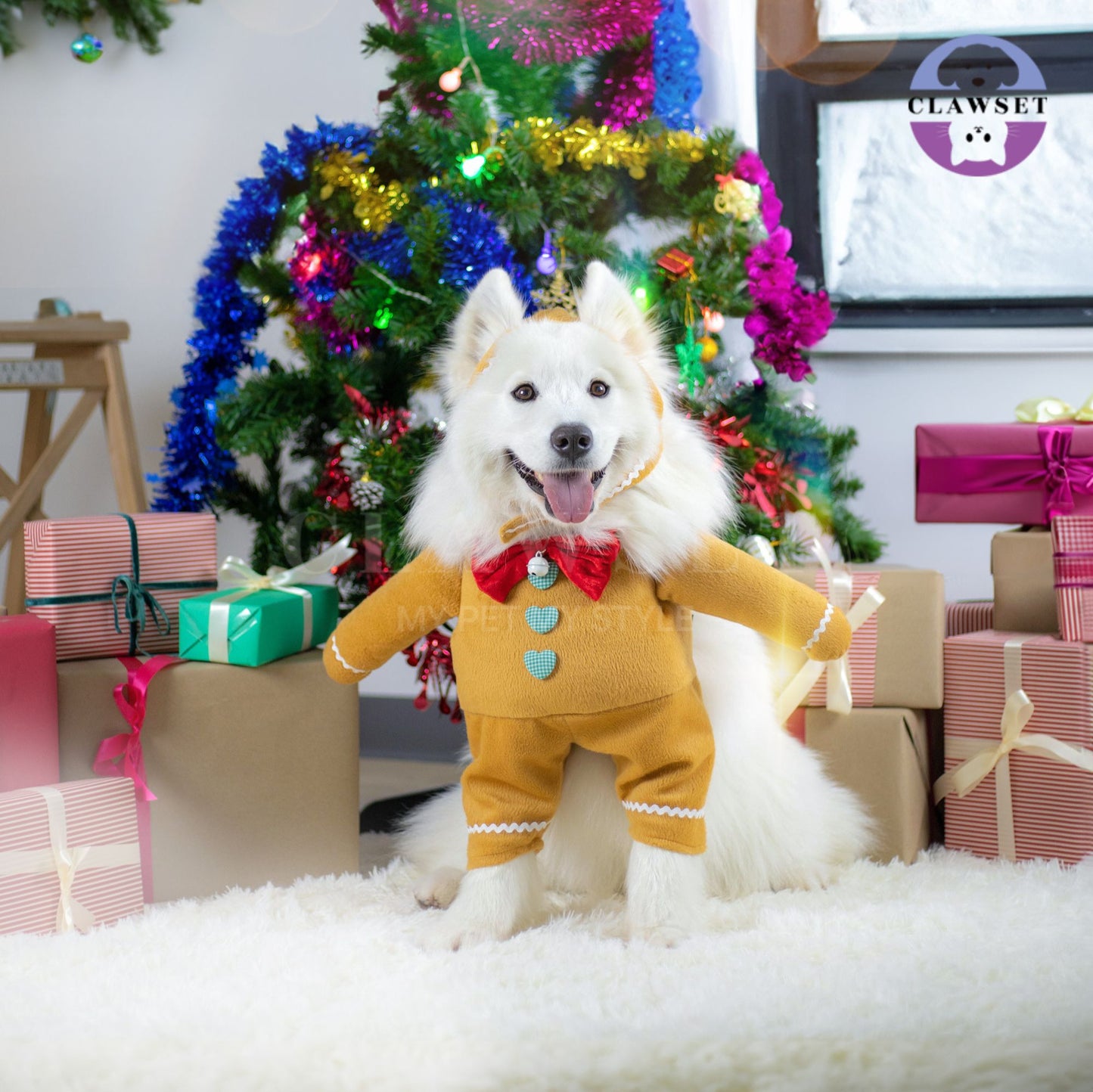 Clawset - Pet Costume - Merry X'Mas -  Gingerbread