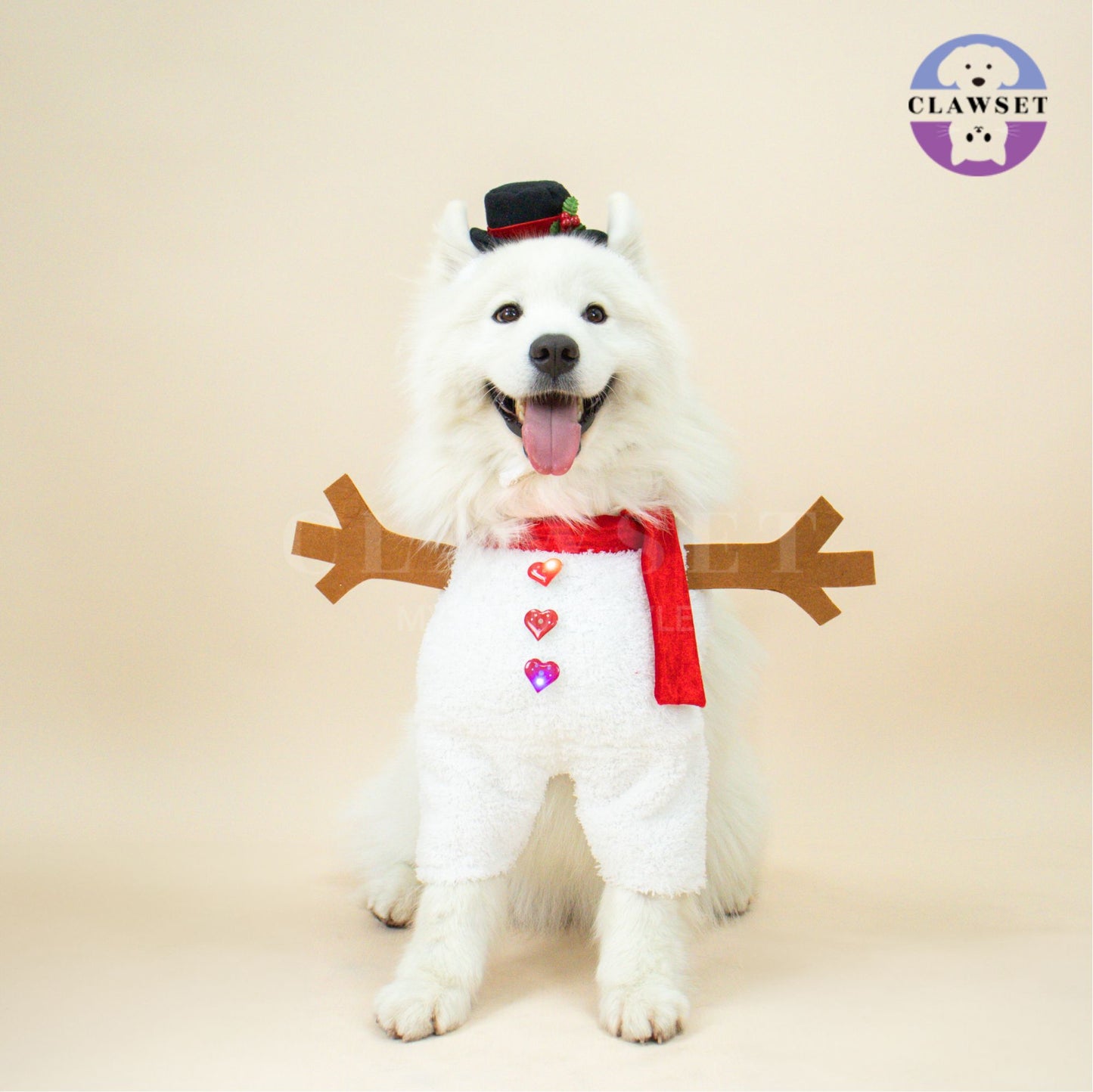 Clawset - Pet Costume - Merry X'Mas - Snowman
