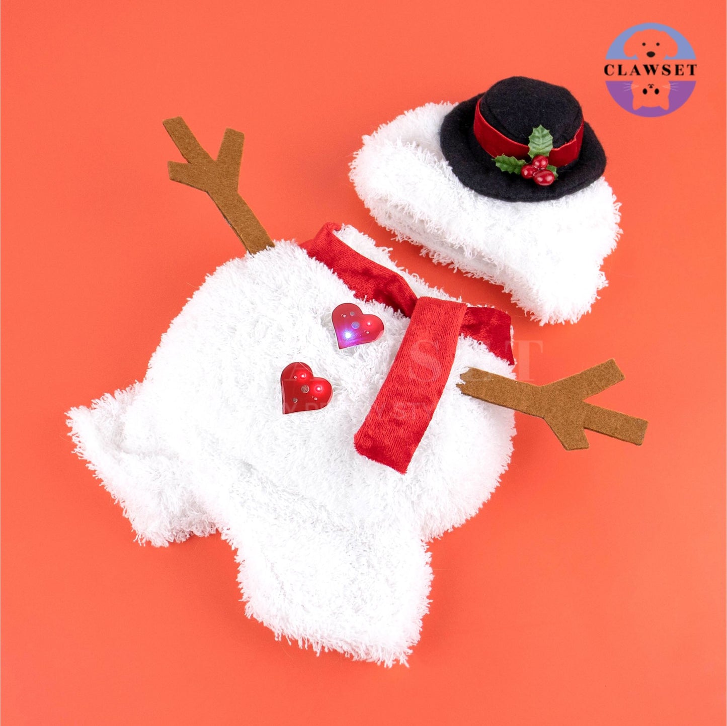Clawset - Pet Costume - Merry X'Mas - Snowman