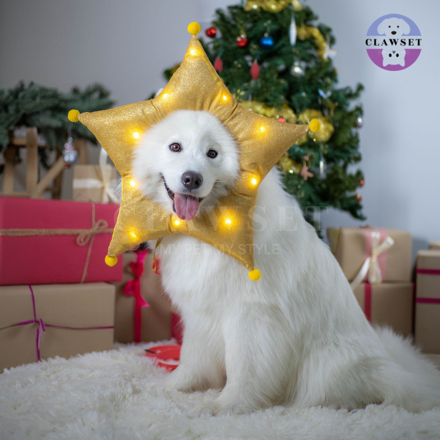 Clawset - Pet Headwear - Merry X'Mas - The Star
