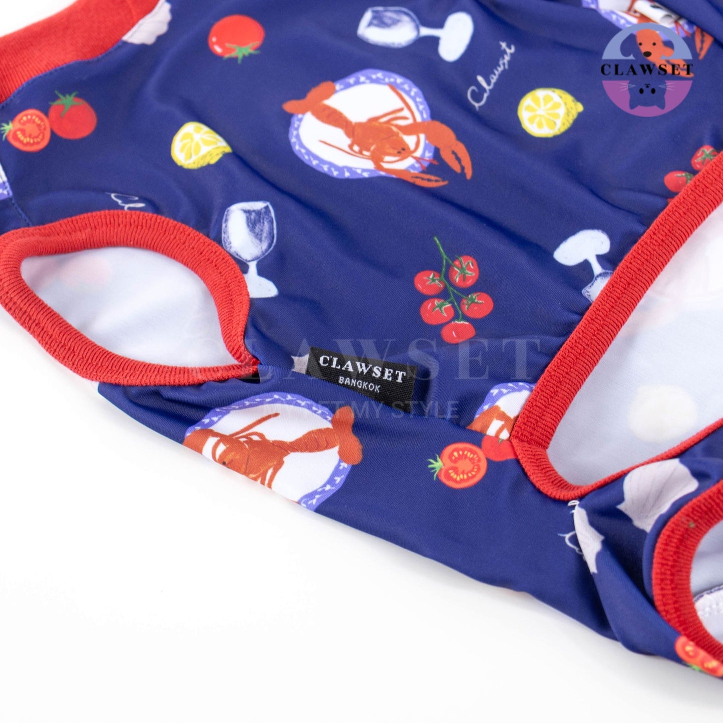 Clawset - Pet Activewear - Italian Summer - Lobster Cream