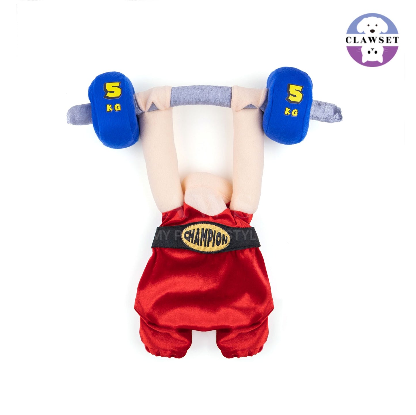 Clawset - Pet Costume - The Weightlifter Costume - Red