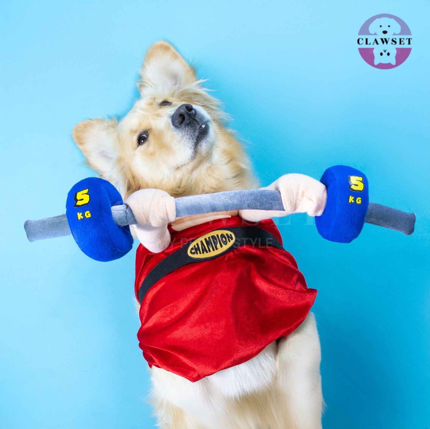 Clawset - Pet Costume - The Weightlifter Costume - Red
