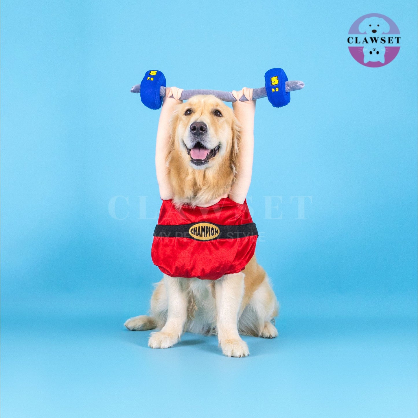 Clawset - Pet Costume - The Weightlifter Costume - Red